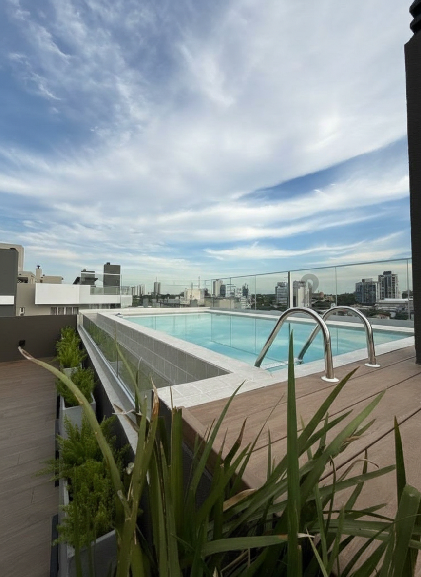 Departamento a Estrenar de 1 Dormitorio en Alquiler, Barrio Villa Morra, Asunción G 4.500.000. Excelente Ubicación sobre "R" Bulnes. Terreno 55 m². — foto 3