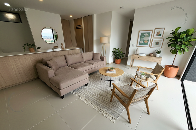 Apartamento de 3 alcobas en arriendo en Loma Del Escobero, Envigado, 90 m² · foto 3 de 24
