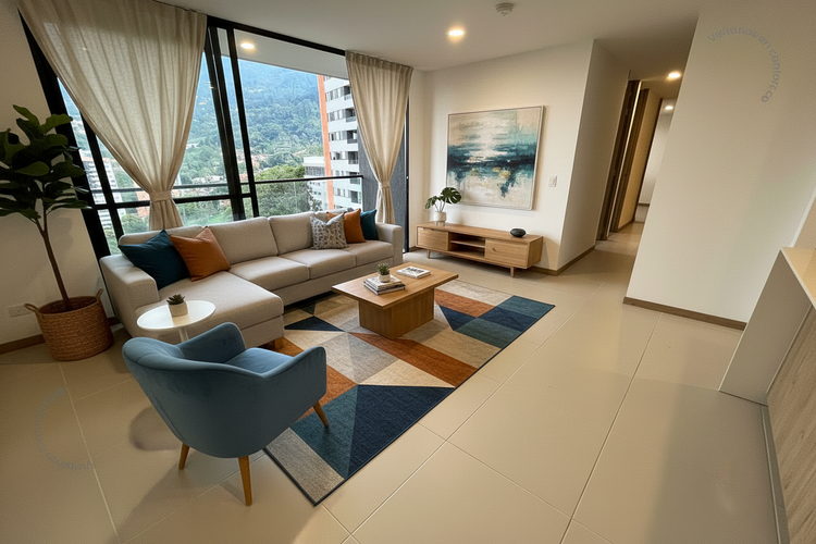 Apartamento de 3 alcobas en venta en Loma Del Escobero, Envigado, 86 m² · foto 4 de 24