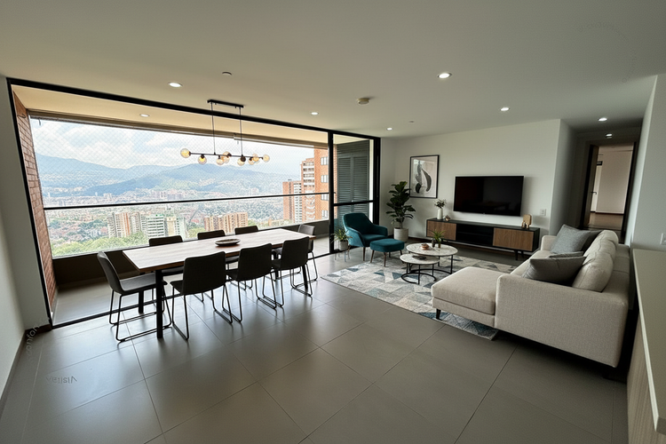Apartamento de 3 alcobas en arriendo en Las Brujas, Envigado, 135 m² · foto 4 de 24