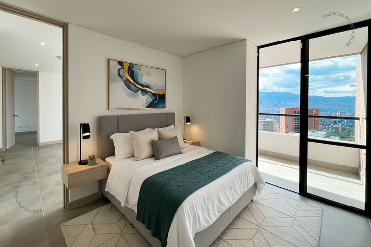 Apartamento de 2 alcobas en arriendo en Los Balsos, Medellín, 87 m² · foto 12 de 24