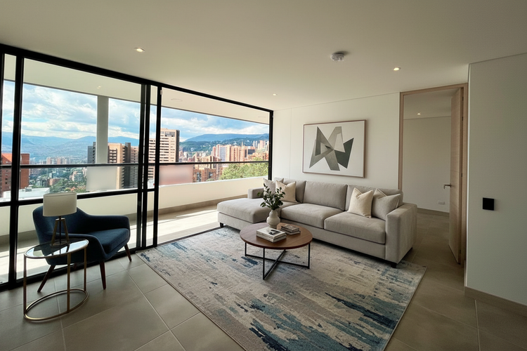 Apartamento de 2 alcobas en arriendo en Los Balsos, Medellín, 87 m² · foto 5 de 24