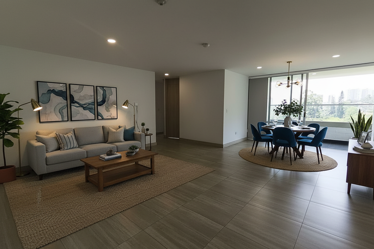 Apartamento de 3 alcobas en venta en Las Lomitas, Sabaneta, 97 m² · foto 4 de 24
