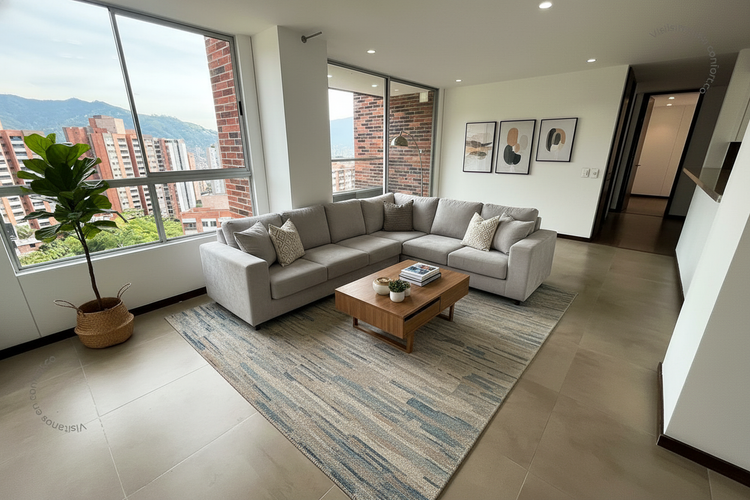 Apartamento de 3 alcobas en arriendo en Loma Del Esmeraldal, Envigado, 100 m² · foto 2 de 24