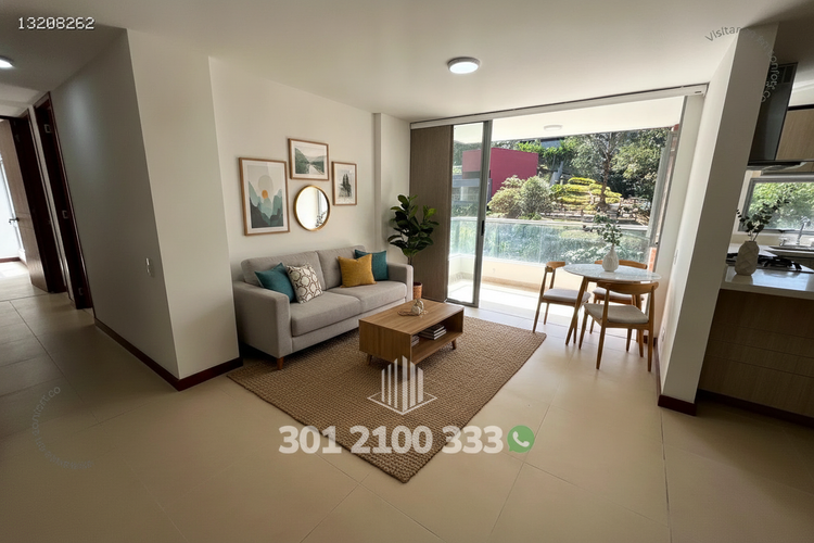 Apartamento de 3 alcobas en arriendo en Loma De Las Brujas, Envigado, 98 m² · foto 4 de 24