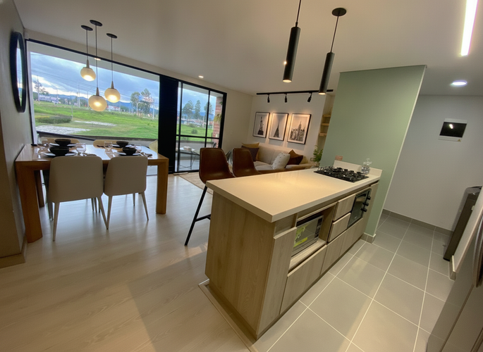 Apartamento de 3 alcobas en venta en Rionegro, 74 m² · foto 1 de 12