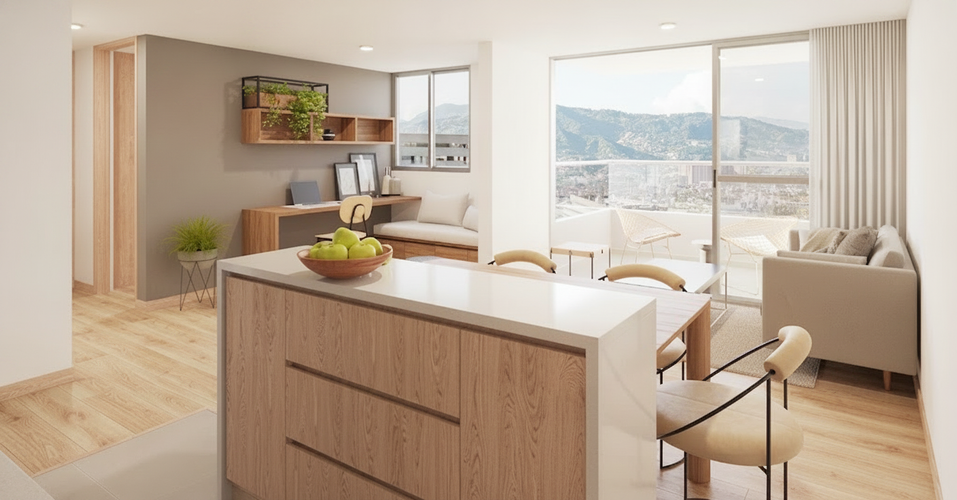 Apartamento de 3 alcobas en venta en San Rafael, Sabaneta, 63 m² · foto 4 de 9