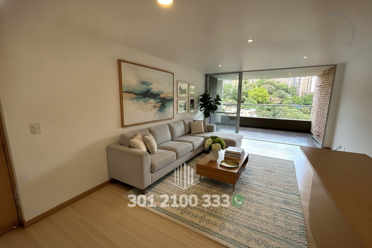 Apartamento de 3 alcobas en arriendo en Loma Del Esmeraldal, Envigado, 90 m² · foto 3 de 24