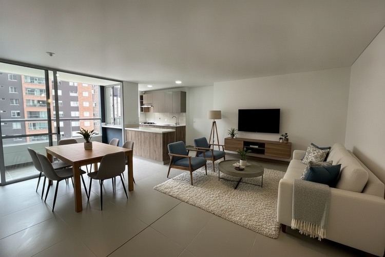 Apartamento de 3 alcobas en arriendo en Loma Del Esmeraldal, Envigado, 85 m² · foto 4 de 24