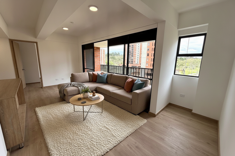 Apartamento de 2 alcobas en arriendo en Barro Blanco, Rionegro, 70 m² · foto 2 de 24