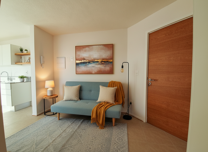 Apartamento en alquiler, 1 dormitorio, Tres Cruces, garage, piso 4 · Foto 3