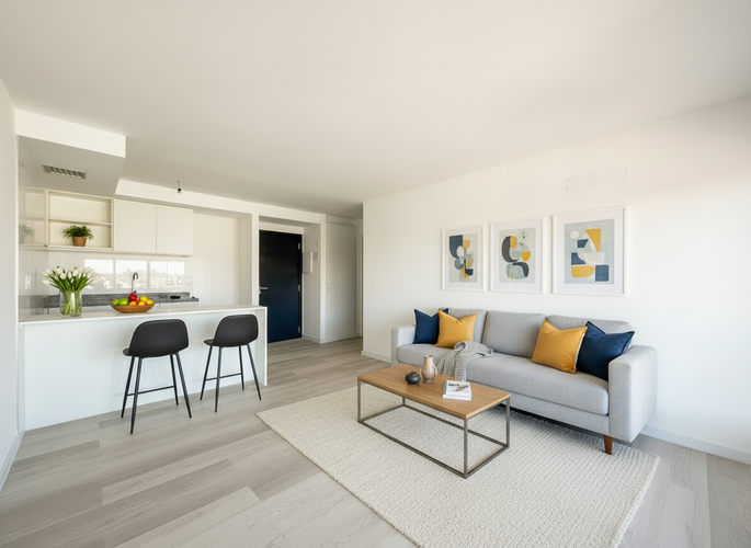 Exclusivo Apartamento a Estrenar en Cordón, 1 Dormitorio, Piso 6 · Foto 3