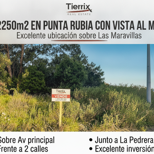 Terreno De 2.250 M² En Punta Rubia Sobre Las Maravillas Con Vista Al Mar
