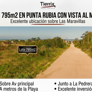795 M² En Punta Rubia Sobre Las Maravillas Con Vista Al Mar