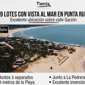 Pack De 9 Lotes En Punta Rubia Con Vista Al Mar