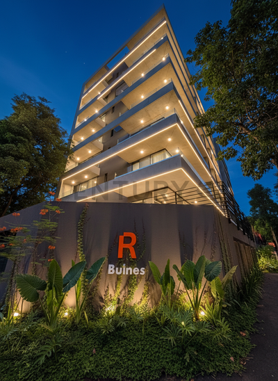 Departamento a Estrenar de 1 Dormitorio en Alquiler, Barrio Villa Morra, Asunción G 4.500.000. Excelente Ubicación sobre "R" Bulnes. Terreno 55 m².