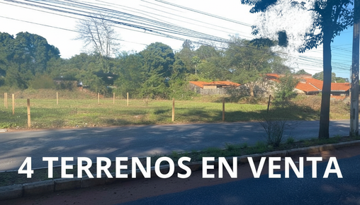 4 Terrenos juntos en esquina sobre doble  Avda asfaltada Americo Picco y Río Salado (Villa Elisa). 1523 m2 ofrecen la posibilidad para todo tipo de emprendimiento, a 500 mts del Parque Logístico Industrial por solo 1.400.000.000 Gs