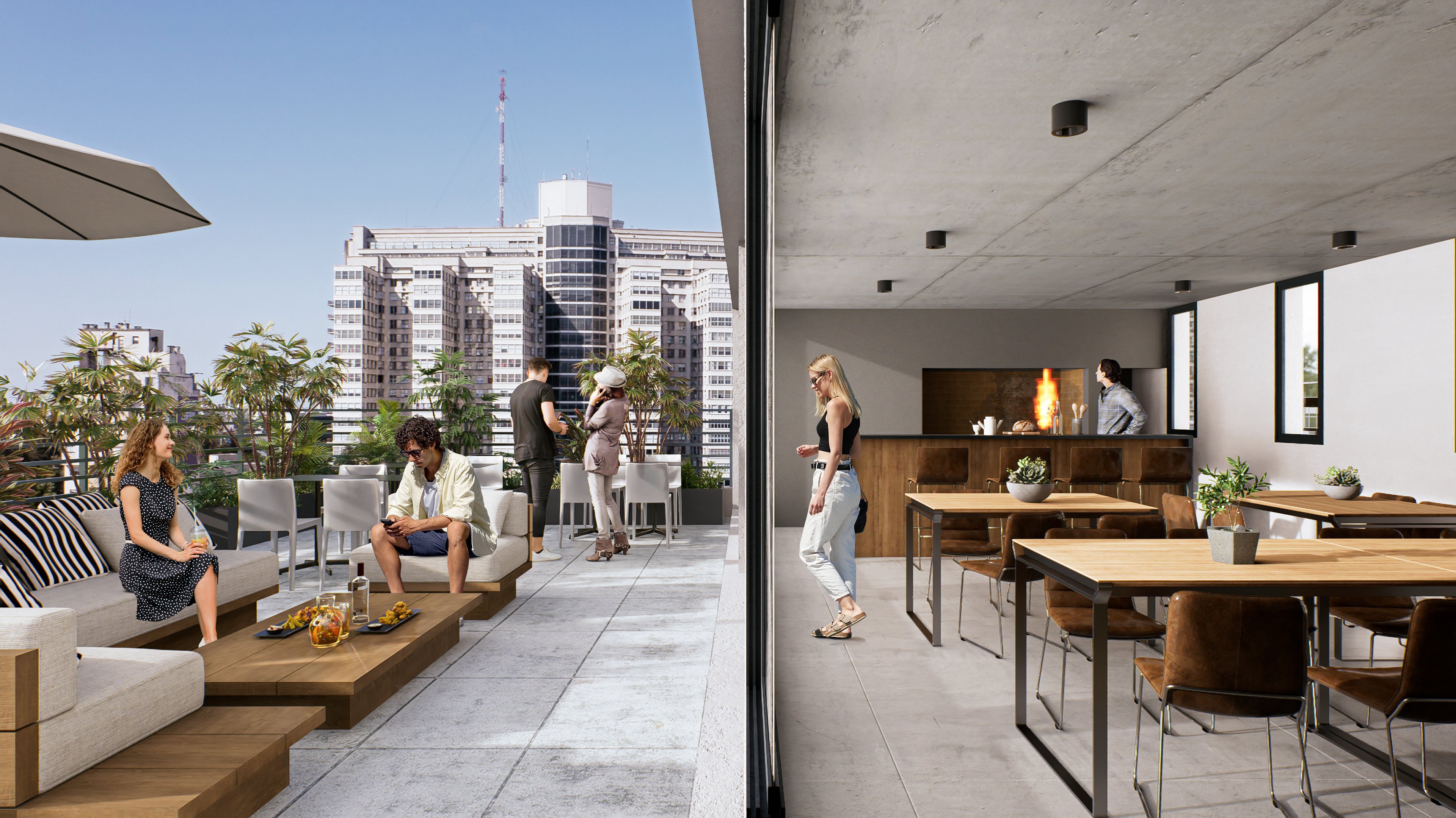 Venta de monoambiente en Be One DeBritos en La Blanqueada - Vaade 4