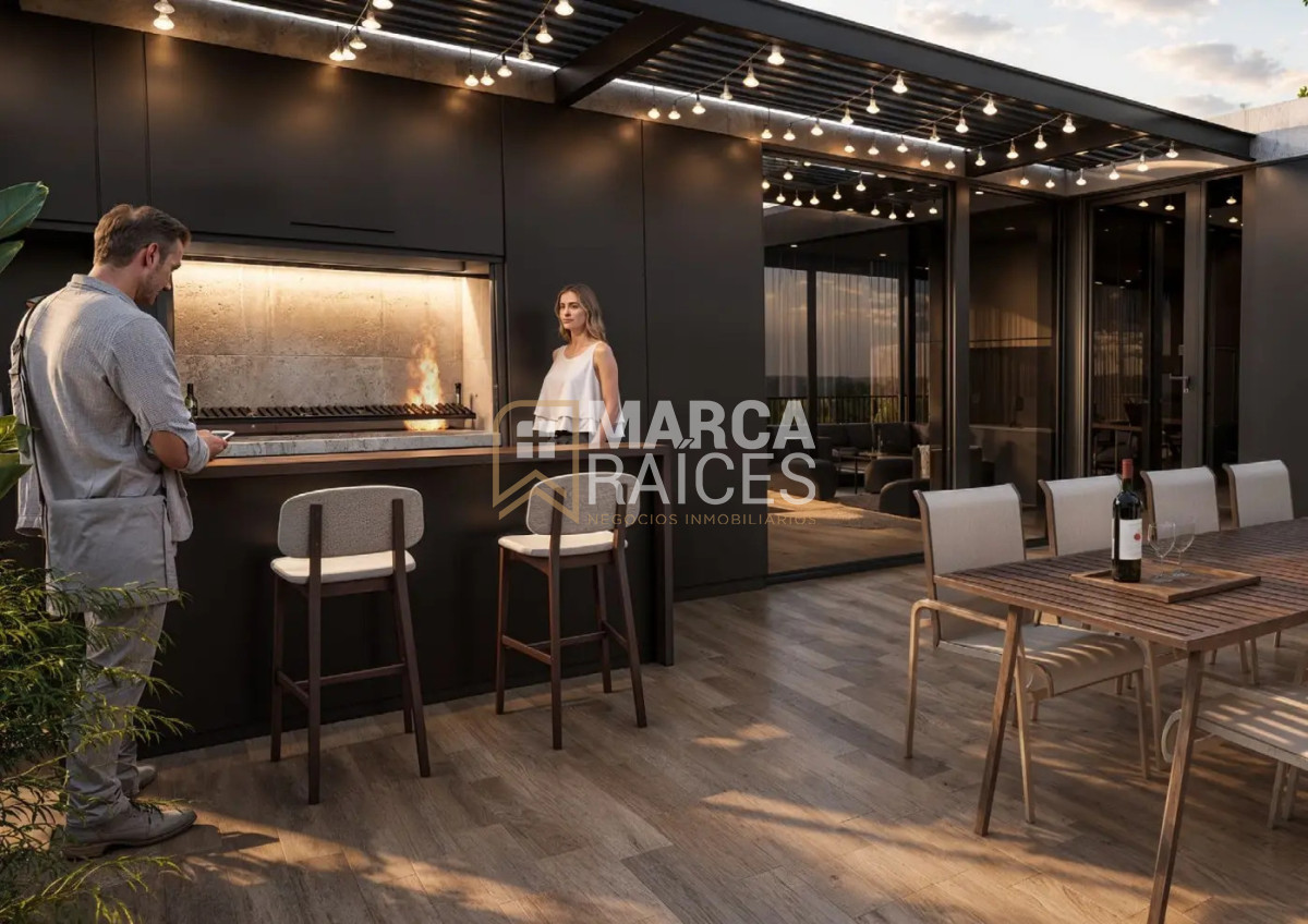 Apartamentos 1 Dormitorio en Pozo Entrega 2028 Born Village Jardin La Blanqueada Montevideo - Widok 4