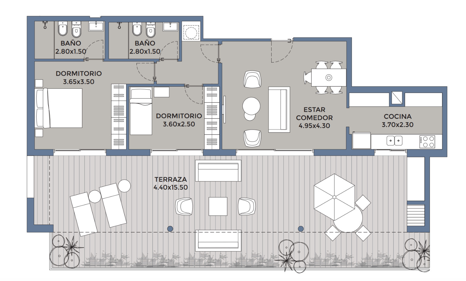 INMEJORABLE OPORTUNIDAD DE VENTA. Excelente Pent House en POCITOS! - Widok 6