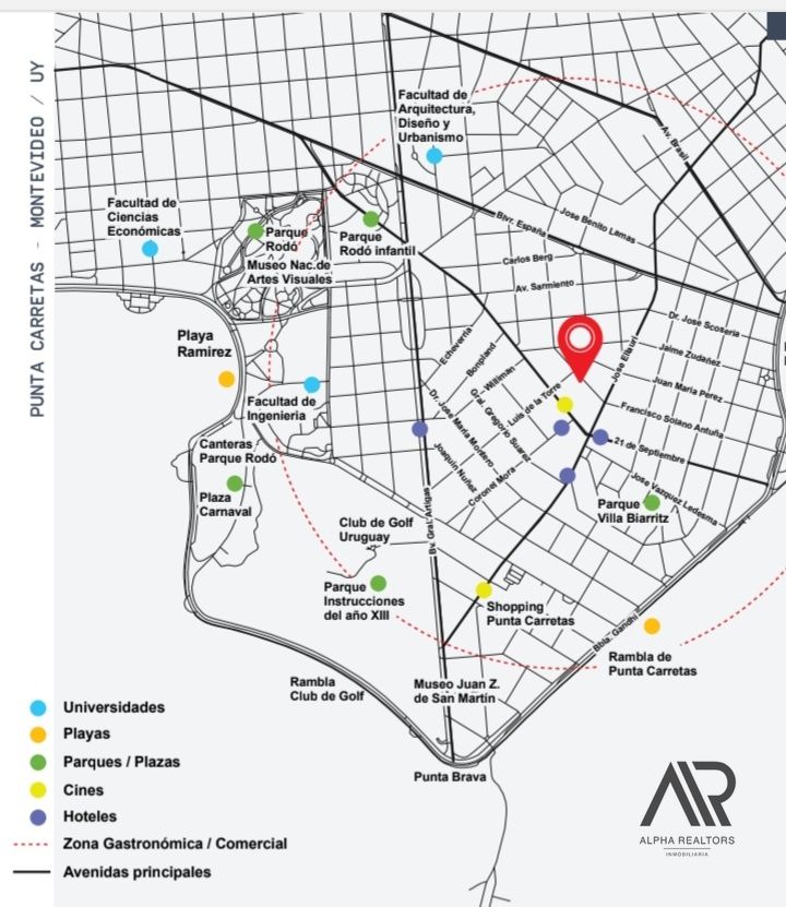 Apartamento en venta de 1 dormitorio en Punta Carretas. En Obra - Widok 3