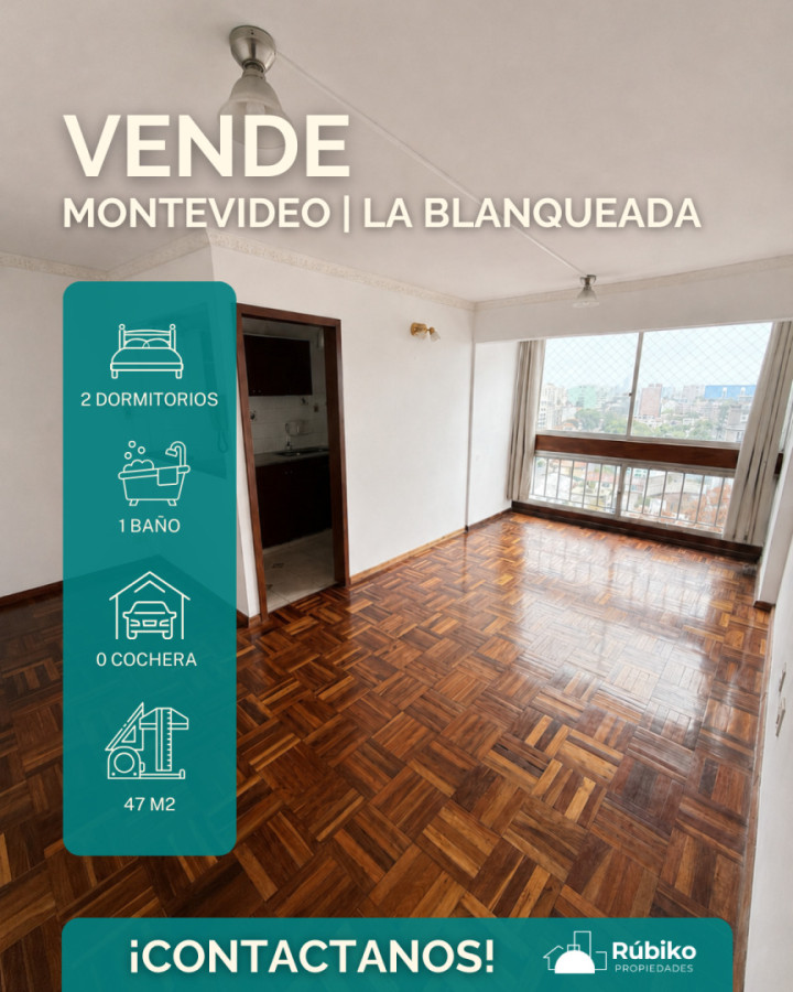 Apto Al Frente Dos Dormitorios, Piso Alto Y Vista Al Oeste