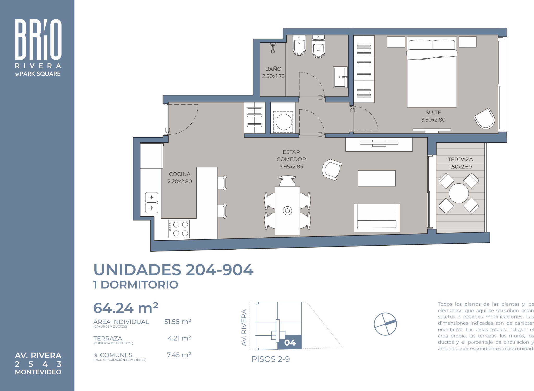 Exclusivo Apartamento de 1 Dormitorio con Amplia Terraza en el Corazón de Pocitos: Inversión Ideal con Beneficio por Pago Contado. - Aanzicht 6