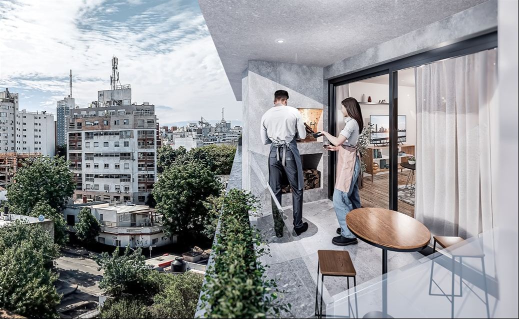 Venta Apartamento Tres Cruces 1 Dormitorio 1 Baño Edificio Bea - Ansicht 3