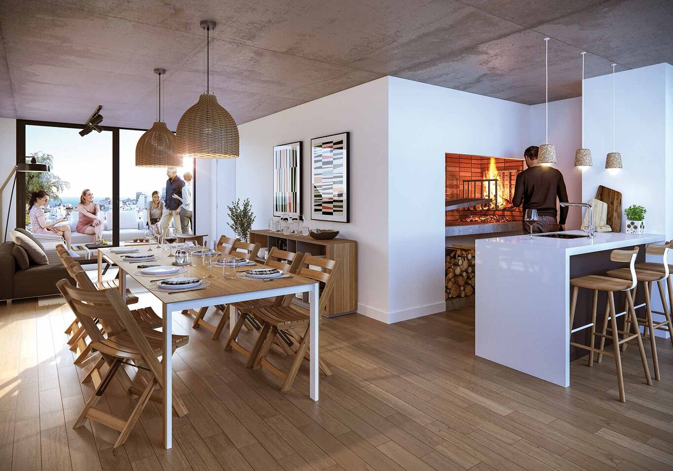 Apartamentos en Tres Cruces - Aanzicht 2