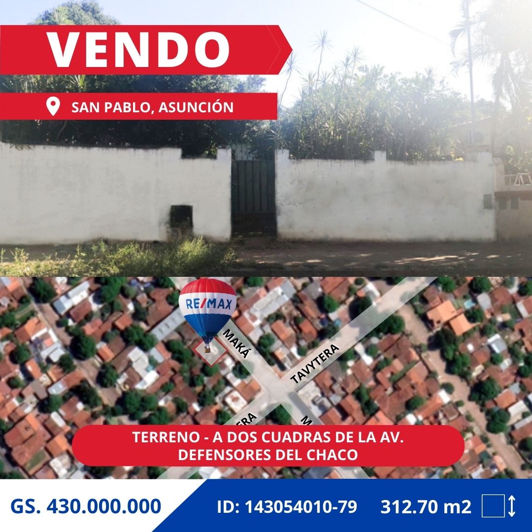 VENDO TERRENO EN B° SAN PABLO. Ref #J5B1AA - Infocasas.com.py