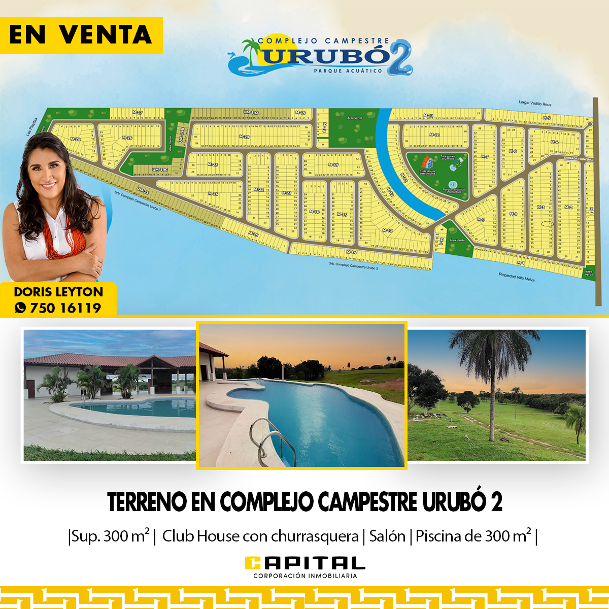 Complejo Campestre Urubo 2 Vendo Terreno