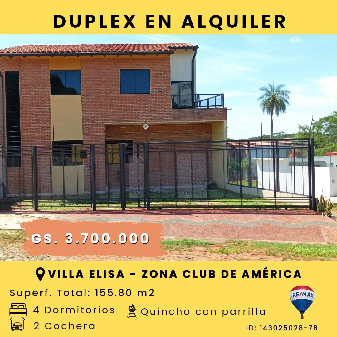 ALQUILO DUPLEX EN BUENA ZONA DE VILLA ELISA. Ref R72978