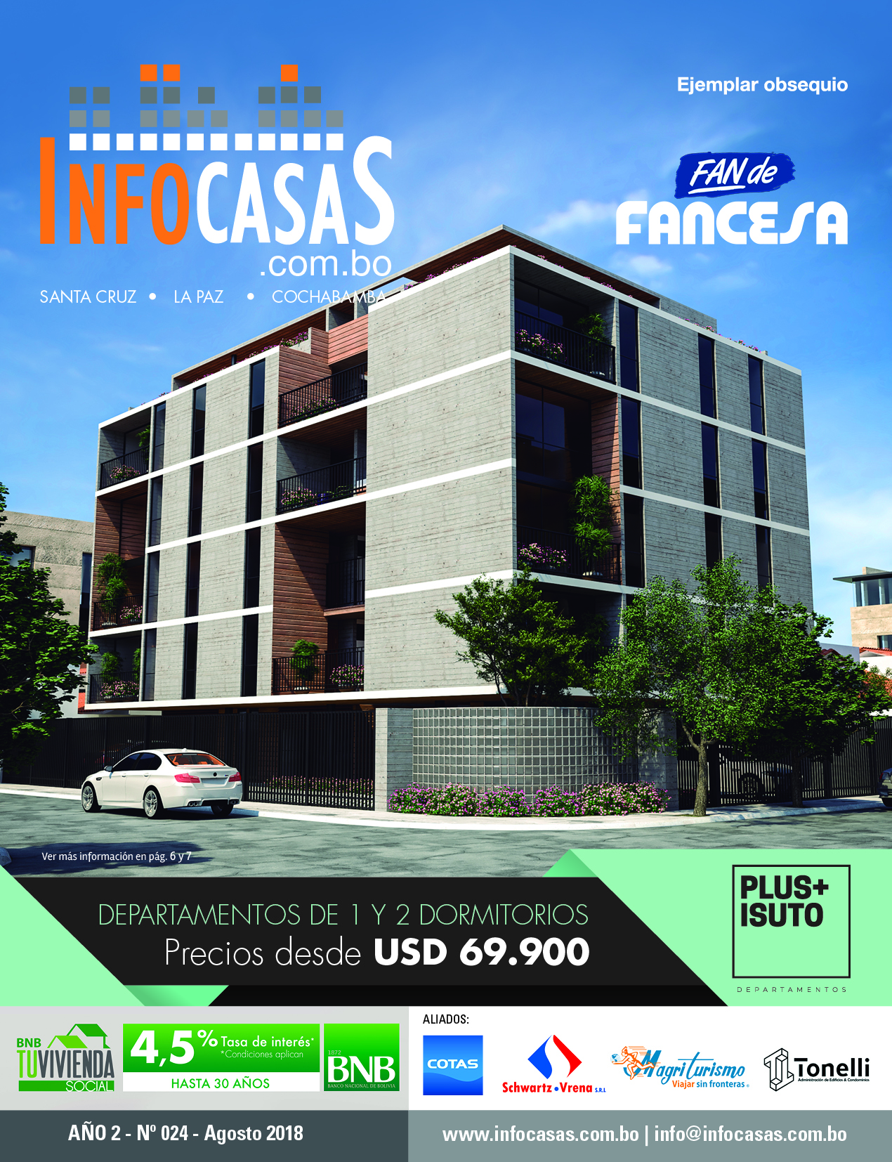 Revista InfoCasas, Número 24, Agosto 2018