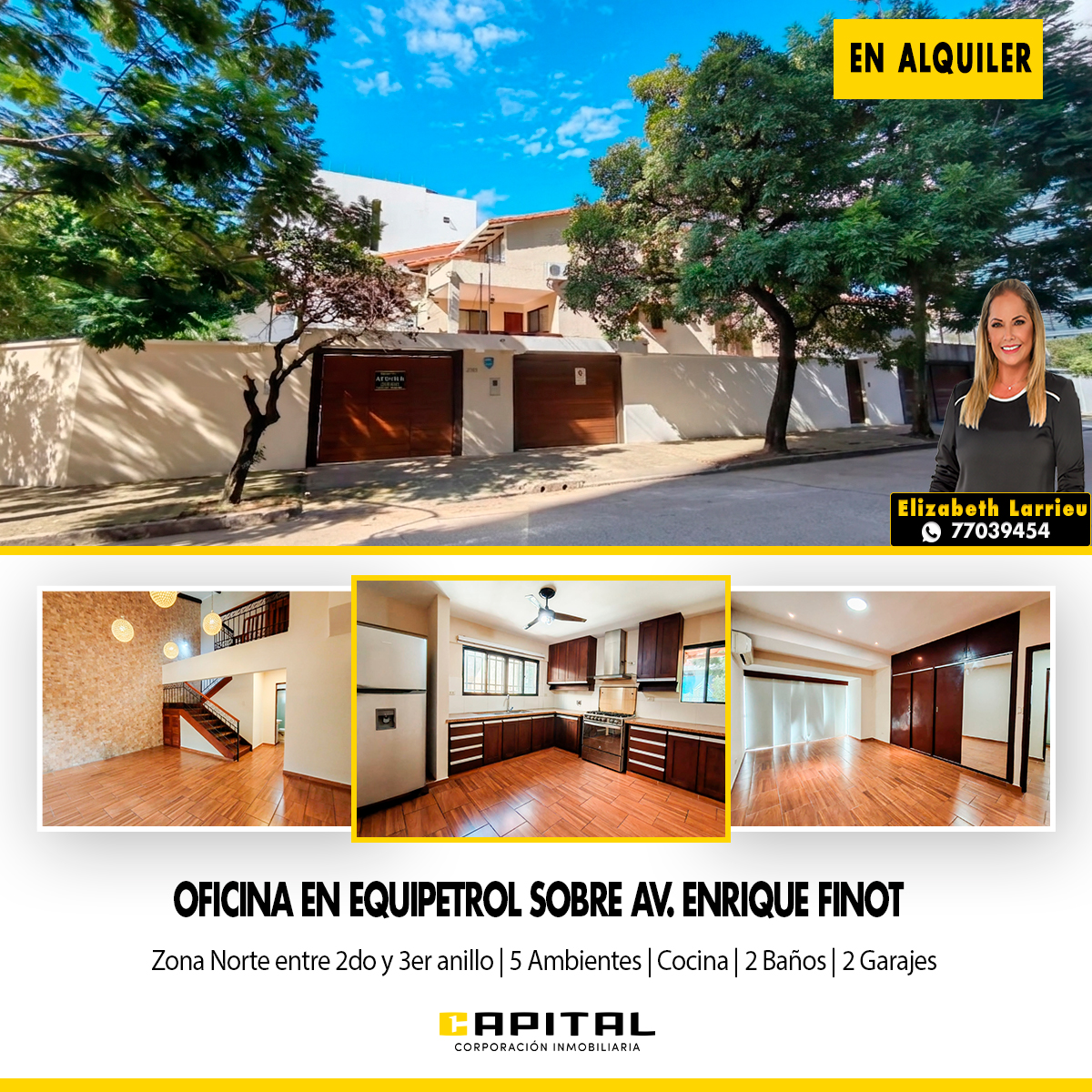 Oficina En Alquiler En Equipetrol Sobre Av Enrique Finot