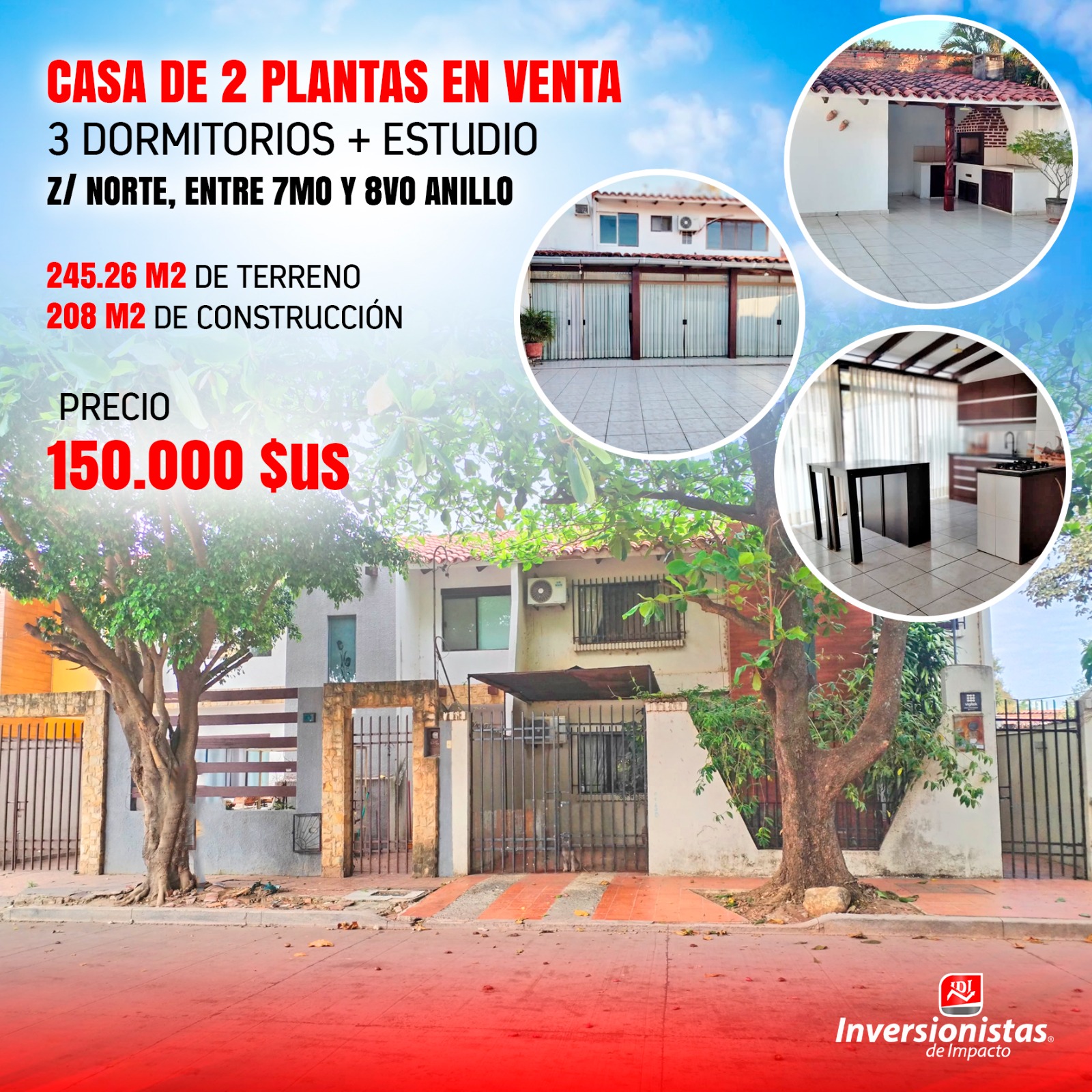 Oportunidad En Zona Norte – A 1 Cuadra De La Av. Banzer (entre 7mo Y 8vo Anillo)