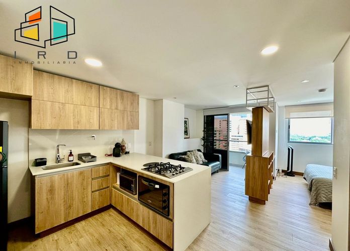 Apartamento de 1 alcoba en arriendo en Ciudad Del Río, Medellín, 41 m² · foto 3 de 24