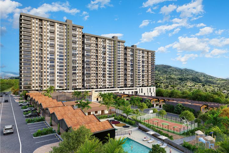 Apartamento de 2 alcobas en venta en Los Horizontes, La Estrella, 62 m² · foto 2 de 24