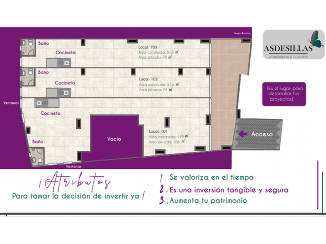 Local en venta en La Cuenca, Medellín, 82 m² · foto 2 de 8