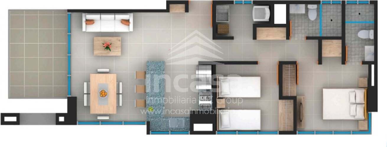 Apartamento de 2 alcobas en venta en Manga, Cartagena, 79 m² · foto 12 de 12