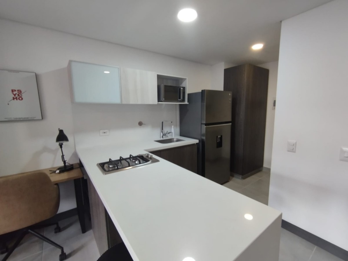 Apartaestudio en arriendo en Ciudad Del Río, Medellín · foto 3 de 14