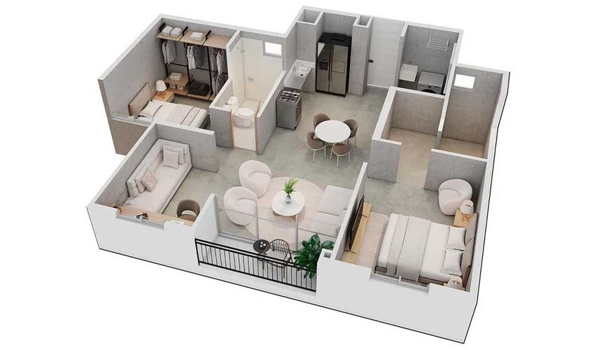 Apartamento de 2 alcobas en venta en La Morada, Jamundí, 60 m² · foto 6 de 12