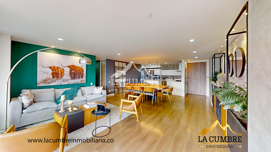 Apartamento de 3 alcobas en arriendo en Loma De Las Brujas, Envigado, 164 m² · foto 3 de 18