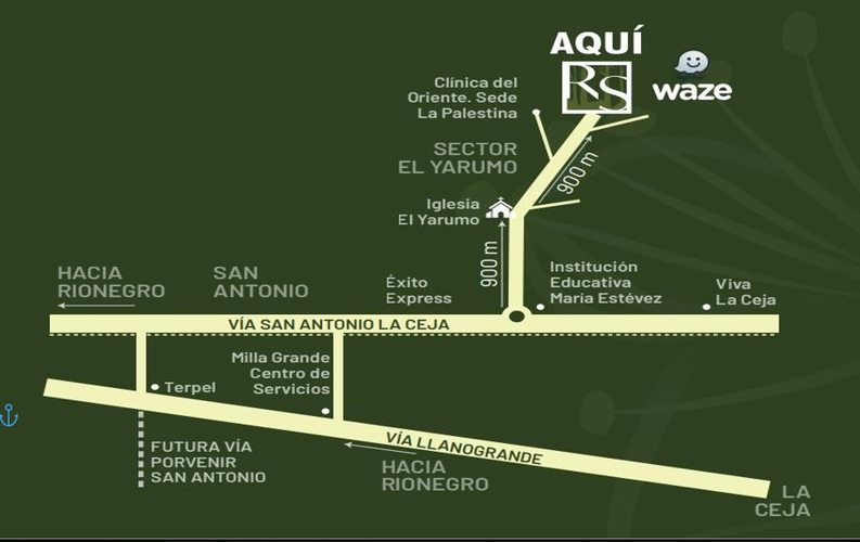 Lote en venta en San Miguel, La Ceja, 2000 m² · foto 3 de 4