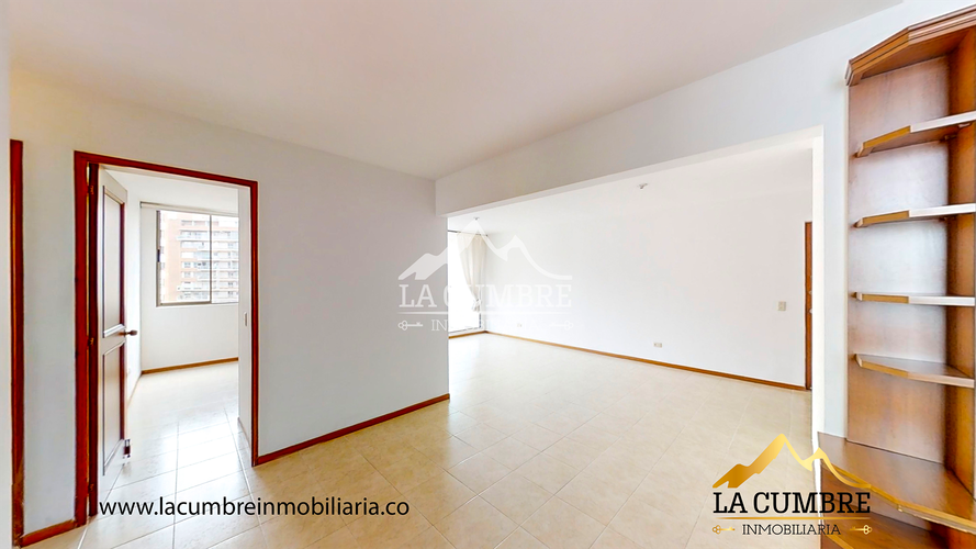 Apartamento de 3 alcobas en arriendo en Los Balsos, Medellín, 93 m² · foto 4 de 14