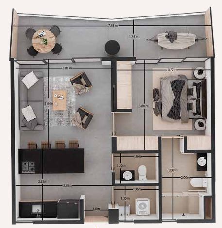 Apartamento en venta en Cerritos, Pereira · foto 3 de 5
