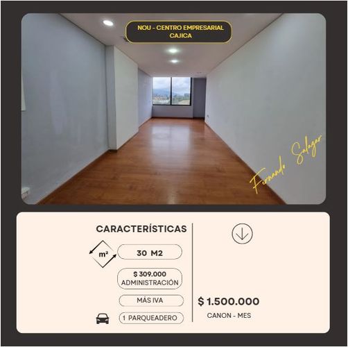 Oficina en arriendo en Canelon, Cajicá, 30 m² · foto 2 de 7