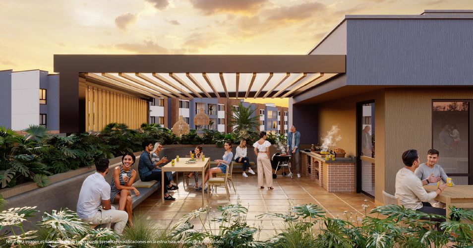 Apartamento de 2 alcobas en venta en Cascajal, Cali, 65 m² · foto 2 de 3