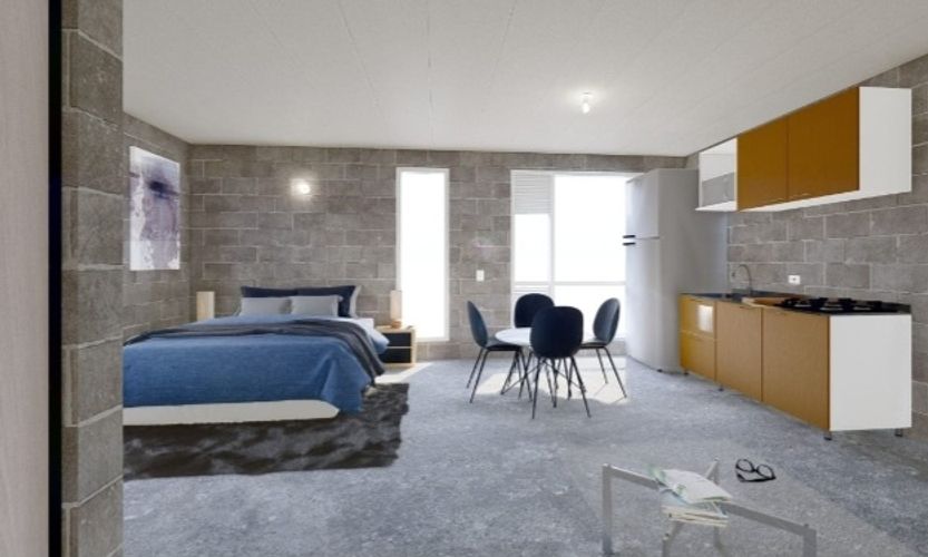 Apartaestudio en venta en Las Cruces, Bogotá, 31 m² · foto 3 de 5
