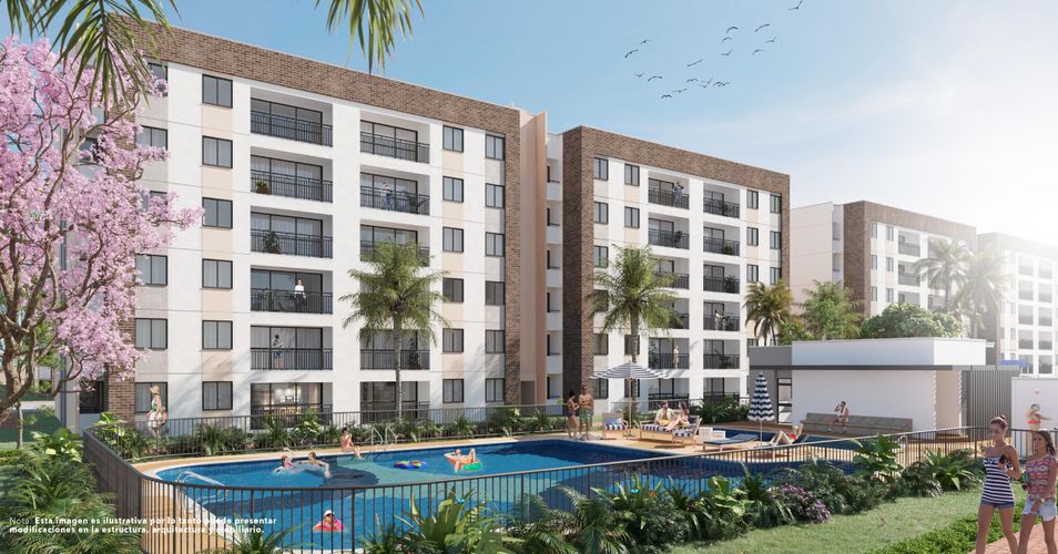 Apartamento de 3 alcobas en venta en Parque Natura, Jamundí, 91 m² · foto 3 de 4