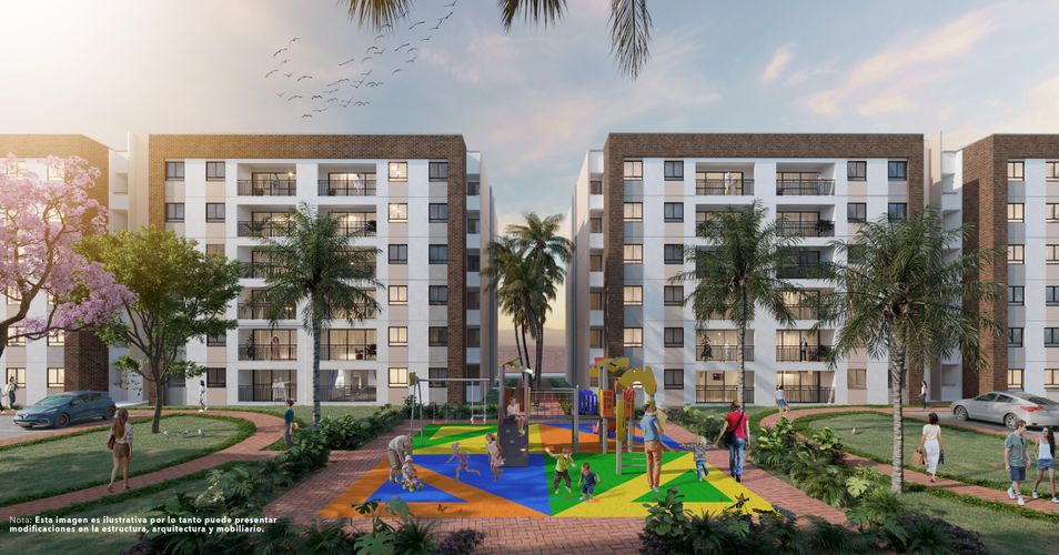 Apartamento de 3 alcobas en venta en Parque Natura, Jamundí, 91 m² · foto 4 de 4